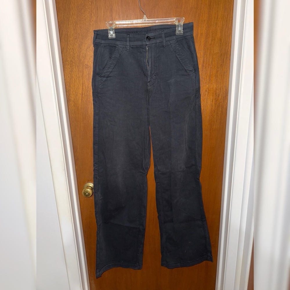 American Eagle Black Wide-Leg Pants